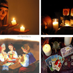 Divination in the night before Christmas: how to tell fortunes girl on guy