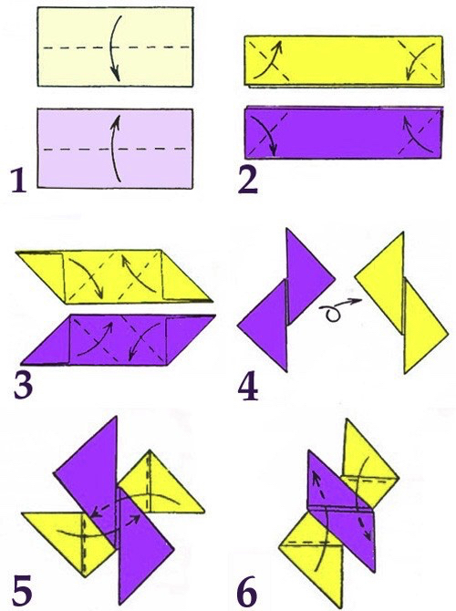 Как сделать из бумаги сюрикен 
